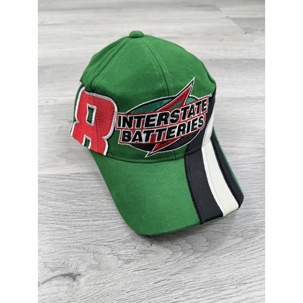 Vintage Chase Authentics Hat Interstate Batteries Bobby Labonte Green Colorblock